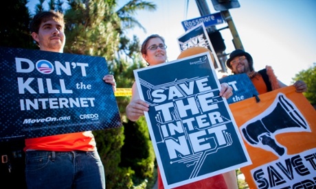 Net neutrality protest