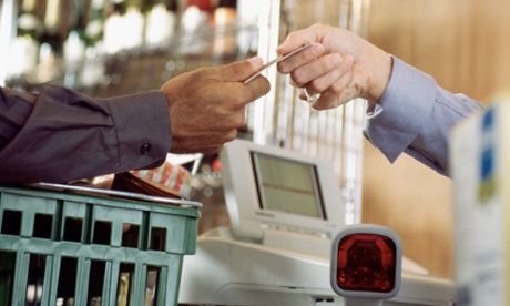 A transaction at a till