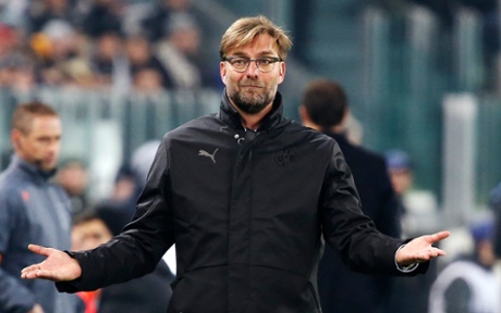 Borussia Dortmund's coach Jurgen Klopp reacts.