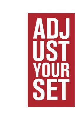 Adjust Your Set logo in red