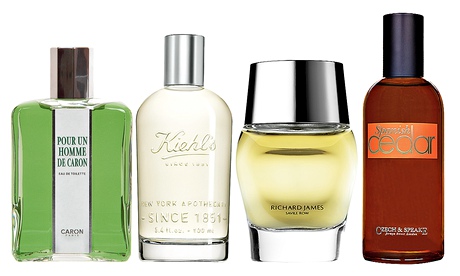 four fragrances for men