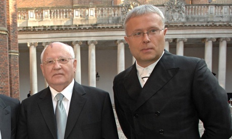 Mikhail Gorbachev and Alexander Lebedev