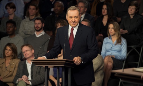 In the Orange Is The New Black corner: Kevin Spacey in Netflix's House of Cards.