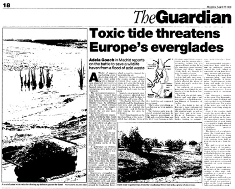 Guardian story of the original disaster