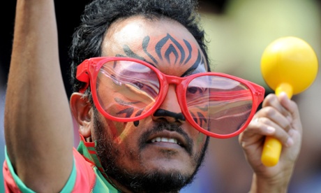 A Bangladesh supporter getting in the mood.  (Mal Fairclough/AFP/Getty)