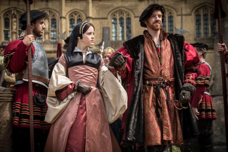 Wolf Hall: Anne Boleyn (Claire Foy) becomes queen to King Henry VIII (Damian Lewis).