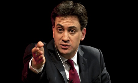 Ed Miliband talking