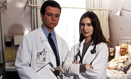 Andrew Lancel and Helen Baxendale in the first series of Cardiac Arrest. 
