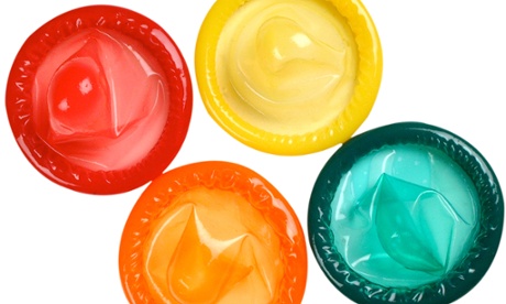 Colourful condoms