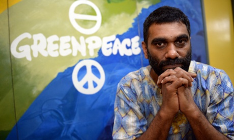 Kumi Naidoo, of south Africa and international executive director of Greenpeace