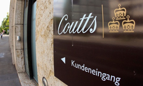 clients entrance of Coutts bank in Zurich, Switzerland