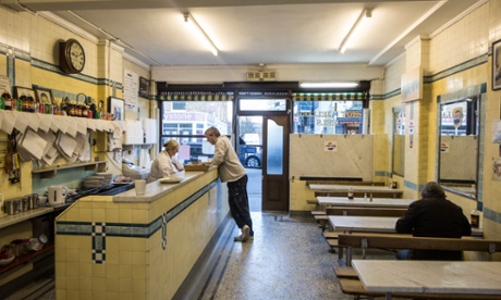 F Cooke's Pie & Mash shop on Broadway Market, Hackney.
