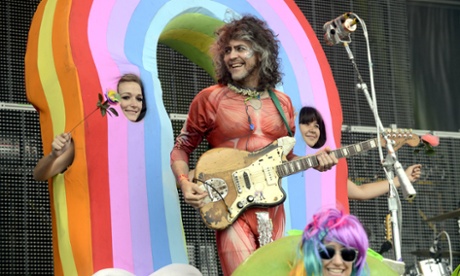 Wayne Coyne performs  at Golden Gate Park in San Francisco.