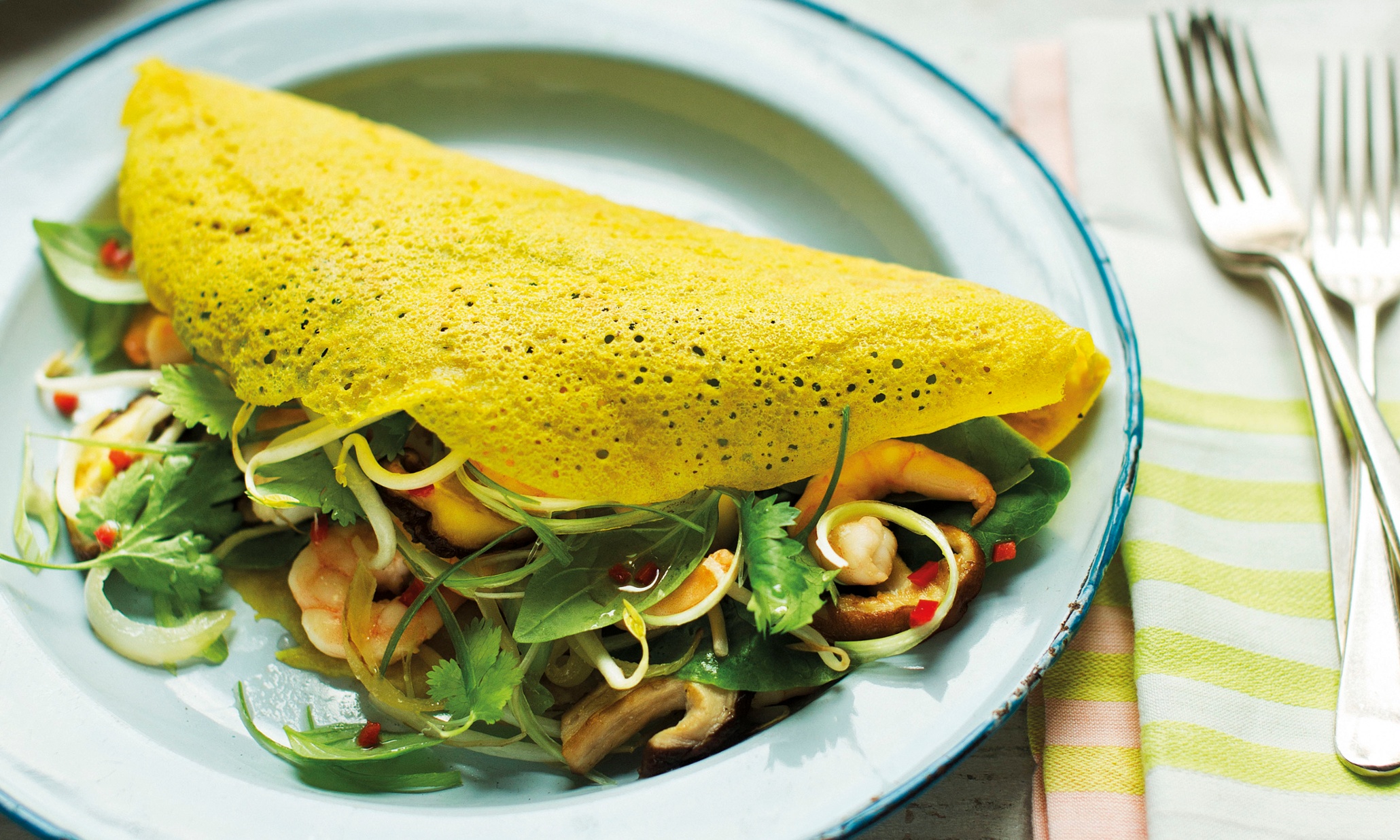 Banh xeo – dairy-free recipe | Life and style | The Guardian