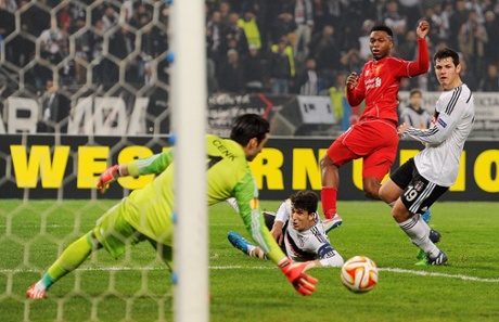 Daniel Sturridge forces Cenk Gonen to make the save, still goalless in Istanbul.