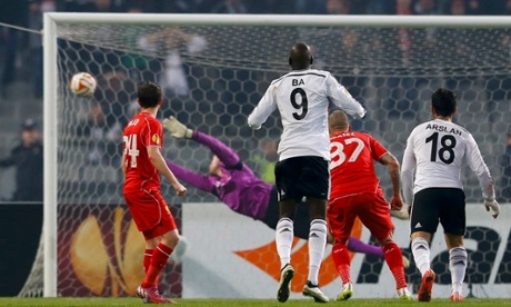 Tolgay Arslan of Besiktas scores a sublime goal against Liverpool.