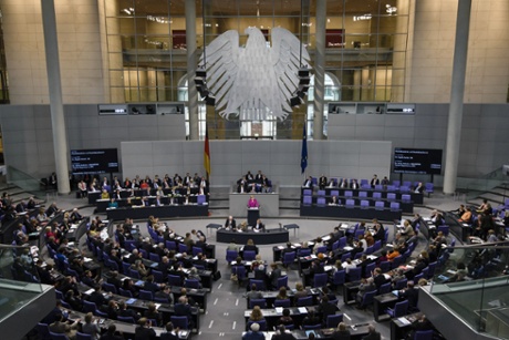 A session of the Bundestag Lower House of parliament.