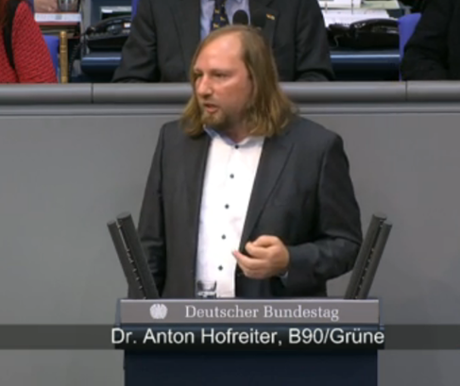 Anton Hofreiter of the German Greens