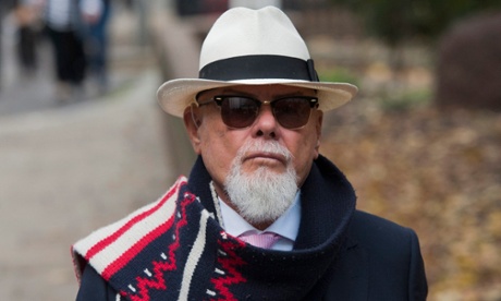 Paul Gadd, AKA Gary Glitter, arrives at Scourt in London in 2014.