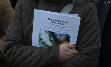 People gather in Bristol to help search for missing teenager Rebecca Watts