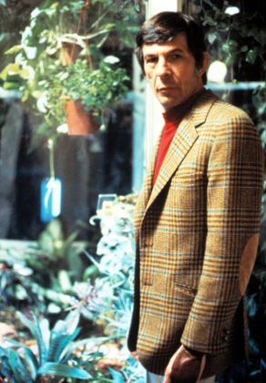 Leonard Nimoy as the corduroy bookstore owner in Invasion of the Body Snatchers.