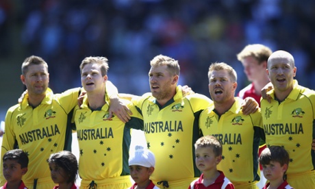 The Aussies in full voice before the game (Ryan Pierse/Getty Images)