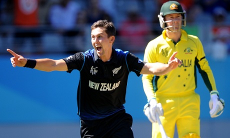 Trent Boult is loving life (AP Photo/Ross Setford)