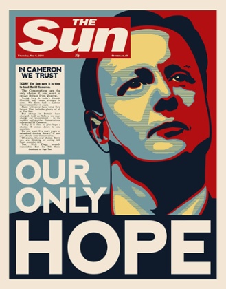 The Sun newspaper front page of 6 May 2010.