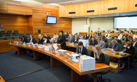 Counsel assisting the commission, Maria Gerace, speaks during a public hearing into the response of the Yeshivah centre to child sexual abuse in Melbourne.