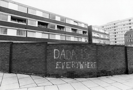 Graffiti on Malden Road in Kentish Town, north London, around 1974.