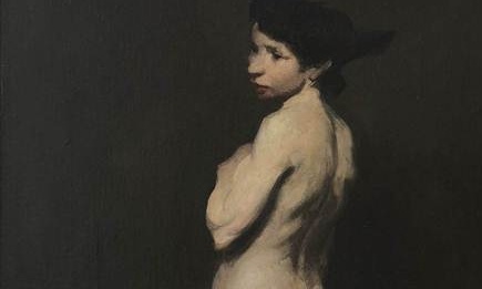 Detail from Miss Bentham, by the American painter George Bellows 