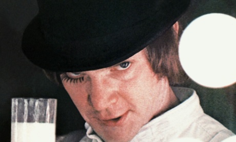 Malcolm McDowell as Alex in A Clockwork Orange.