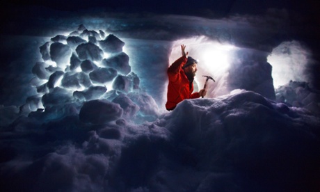 Tim prepares to cook supper and bed down.