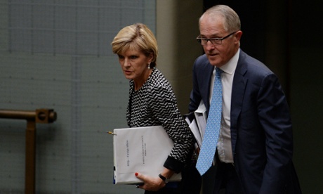 Julie Bishop and Malcolm Turnbull
