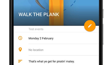 People using pirated versions of Today Calendar Pro will virtually walk the plank.