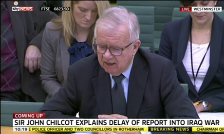 Sir John Chilcot questioned by MPs about Iraq inquiry delays on 4 February 2015.