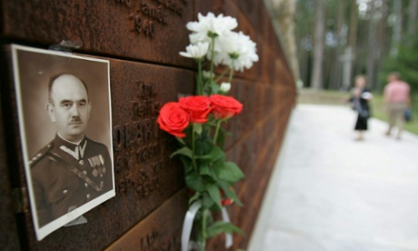The portrait of a Polish officer killed in 1940 by the NKVD, the USSR's secret police. 
