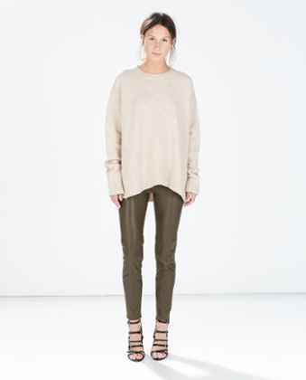 Zara faux leather leggings