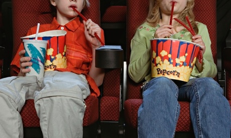 Brits are splashing out on popcorn on trips to the cinema.
