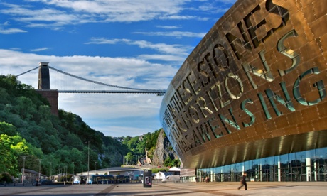A composite image of Bristol and Cardiff.