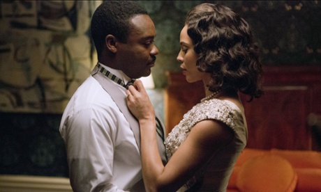 David Oyelowo with Carmen Ejogo as Martin Luther King and Coretta Scott King  in Selma.