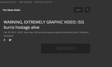 Fox News shows Isis video