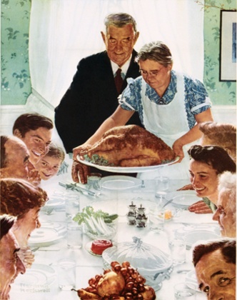 Freedom from Want poster by Norman Rockwell.