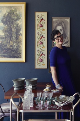 Karen Dudley in her new restaurant, the Dining Room