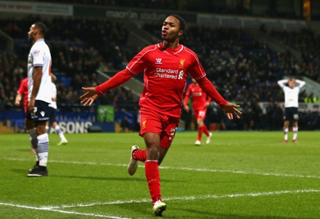 Raheem Sterling celebrates.