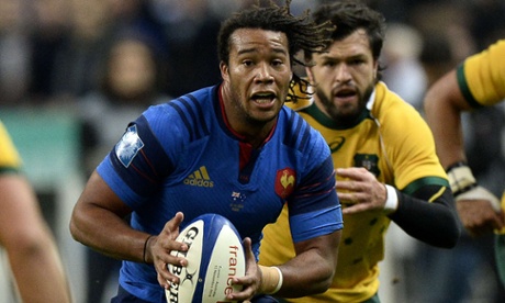 France’s winger Teddy Thomas, left, is tipped to be a star of the Six Nations tournament and the competition’s top try scorer