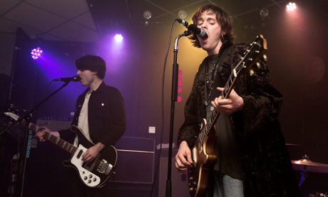 Samuel and Harrison on stage at Brudenell Social Club in Leeds