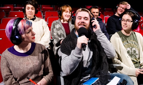Lofty ambitions … the audience participate during Non Zero One’s Mountaineering at the Roundhouse, London.