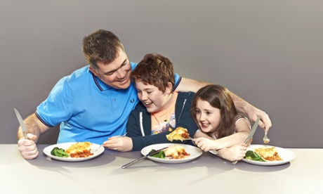 Nathan Outlaw with son Jacob and daughter Jessica.