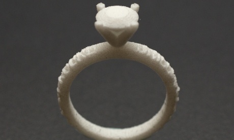 A 3D printed engagement ring